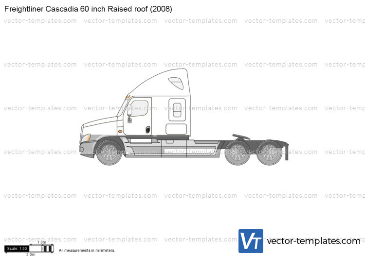 Freightliner Cascadia 60 inch Raised roof