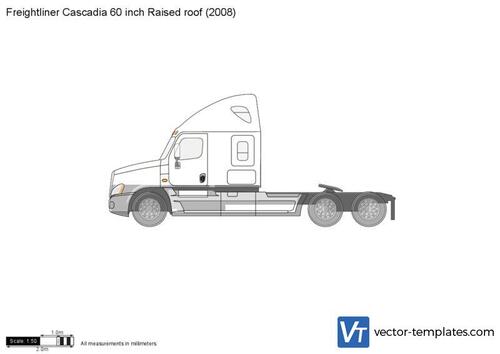 Freightliner Cascadia 60 inch Raised roof