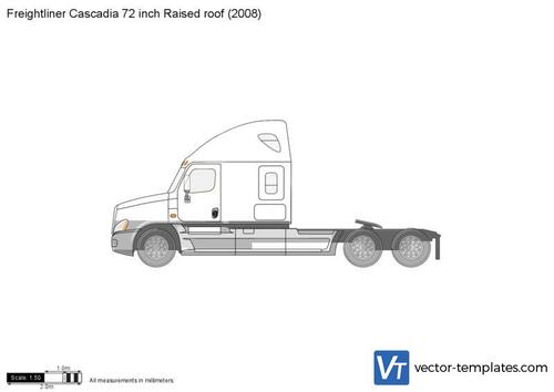 Freightliner Cascadia 72 inch Raised roof