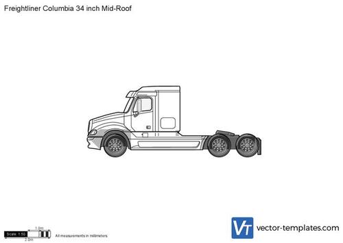 Freightliner Columbia 34 inch Mid-Roof