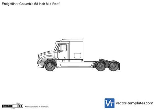 Freightliner Columbia 58 inch Mid-Roof