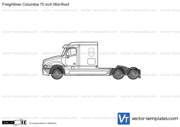 Freightliner Columbia 70 inch Mid-Roof