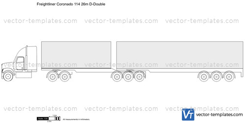 Freightliner Coronado 114 26m D-Double