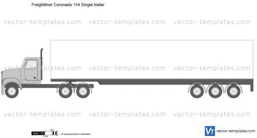 Freightliner Coronado 114 Single trailer