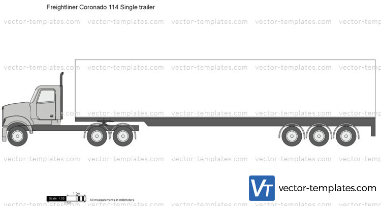 Freightliner Coronado 114 Single trailer