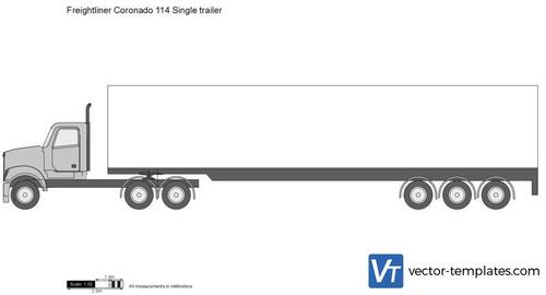 Freightliner Coronado 114 Single trailer
