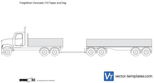 Freightliner Coronado 114 Tipper and Dog