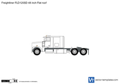 Freightliner FLD120SD 48 inch Flat roof