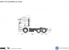 MAN TGX 6x2 Midlift Lite Tractor