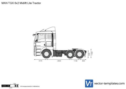 MAN TGX 6x2 Midlift Lite Tractor