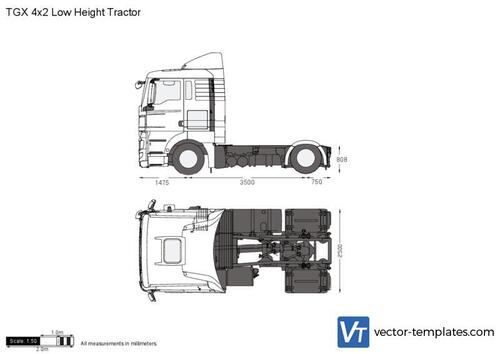 MAN TGX 4x2 Low Height Tractor