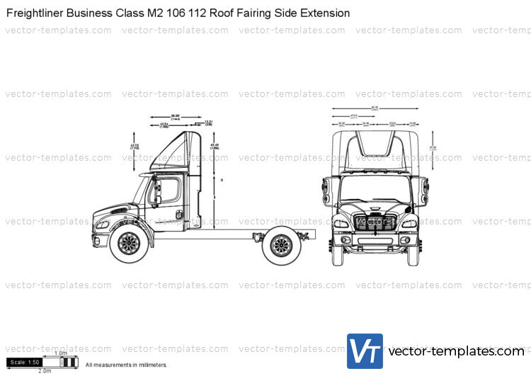 Freightliner Business Class M2 106 112 Roof Fairing Side Extension