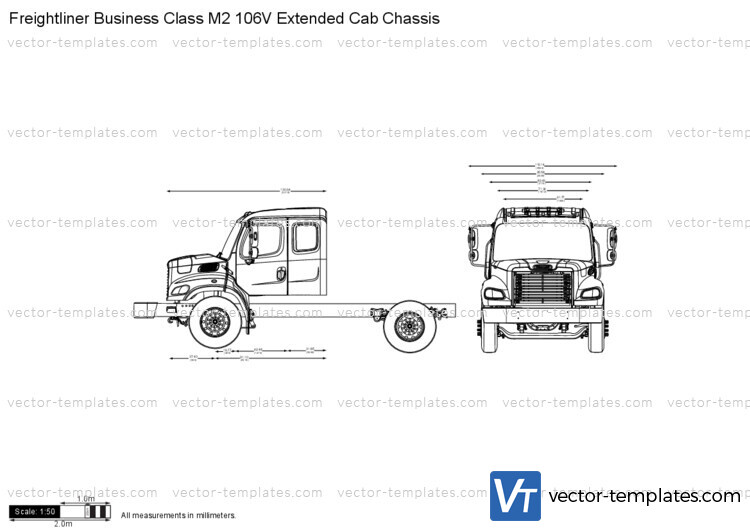 Freightliner Business Class M2 106V Extended Cab Chassis