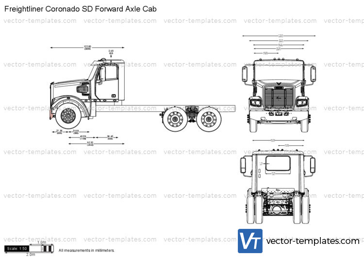 Freightliner Coronado SD Forward Axle Cab