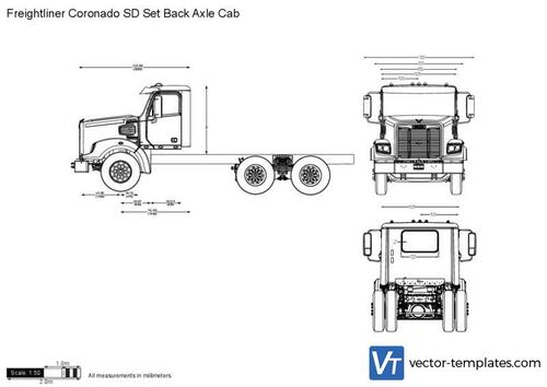 Freightliner Coronado SD Set Back Axle Cab