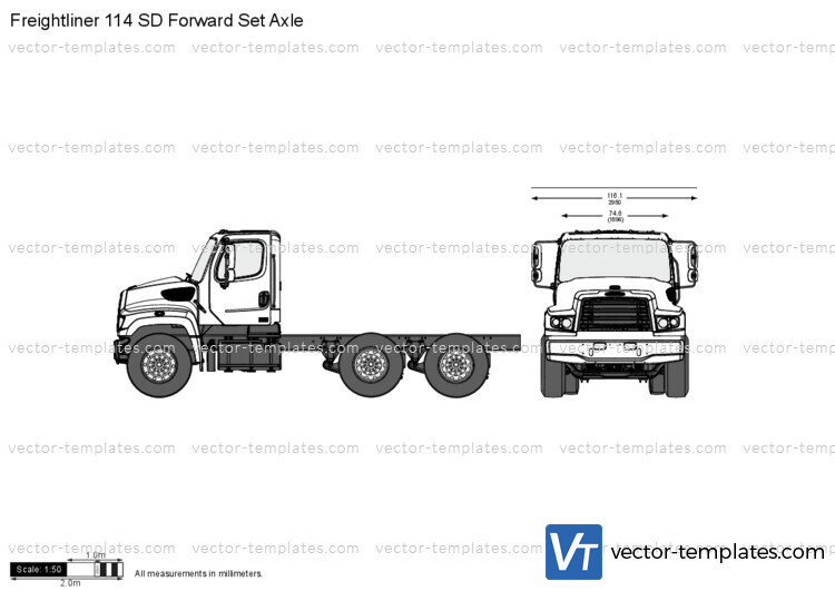 Freightliner 114 SD Forward Set Axle