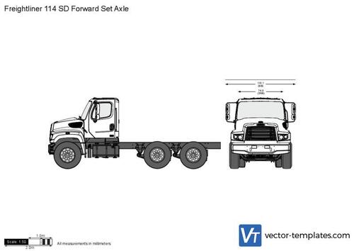 Freightliner 114 SD Forward Set Axle