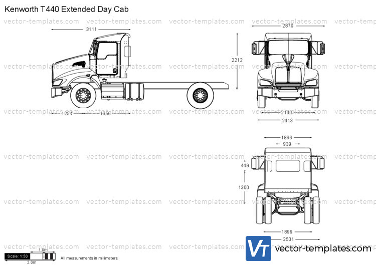 Kenworth T440 Extended Day Cab