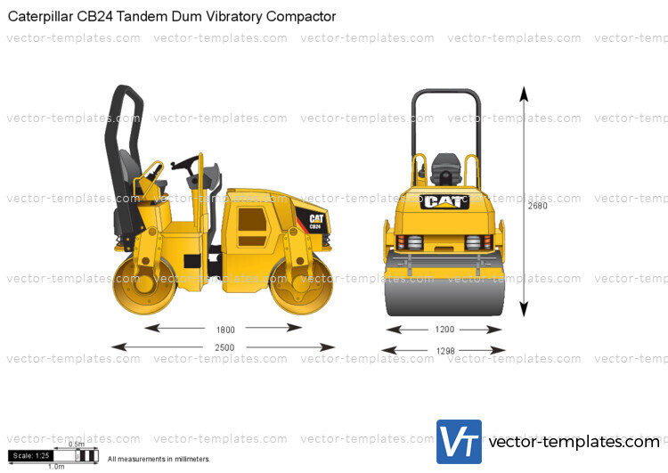 Caterpillar CB24 Tandem Dum Vibratory Compactor