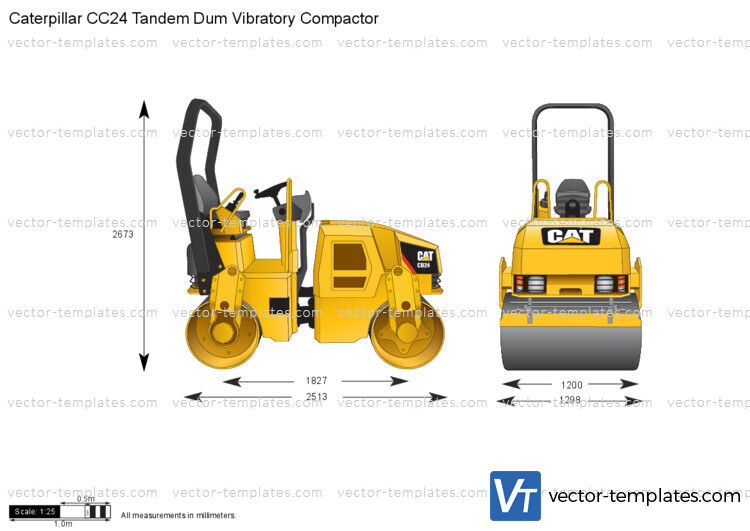 Caterpillar CC24 Tandem Dum Vibratory Compactor