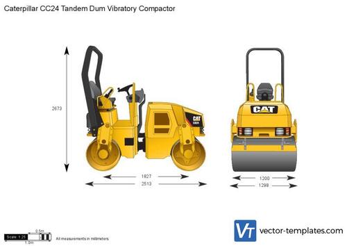 Caterpillar CC24 Tandem Dum Vibratory Compactor