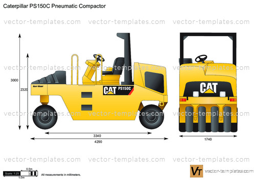 Caterpillar PS150C Pneumatic Compactor