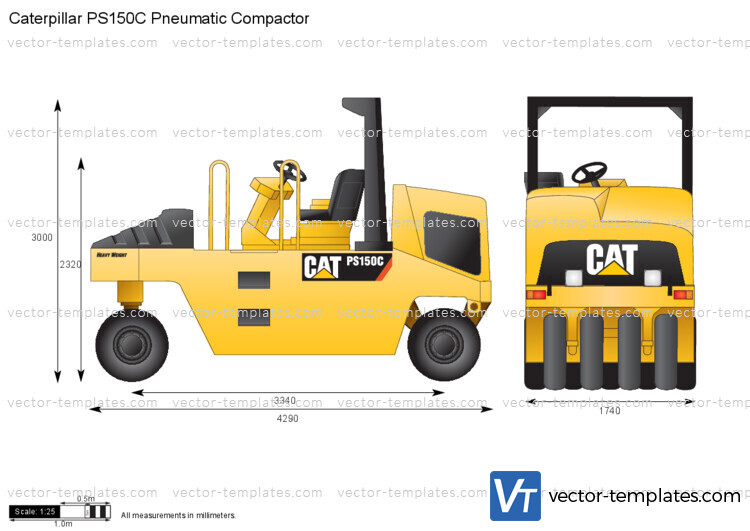 Caterpillar PS150C Pneumatic Compactor