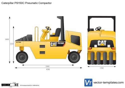 Caterpillar PS150C Pneumatic Compactor