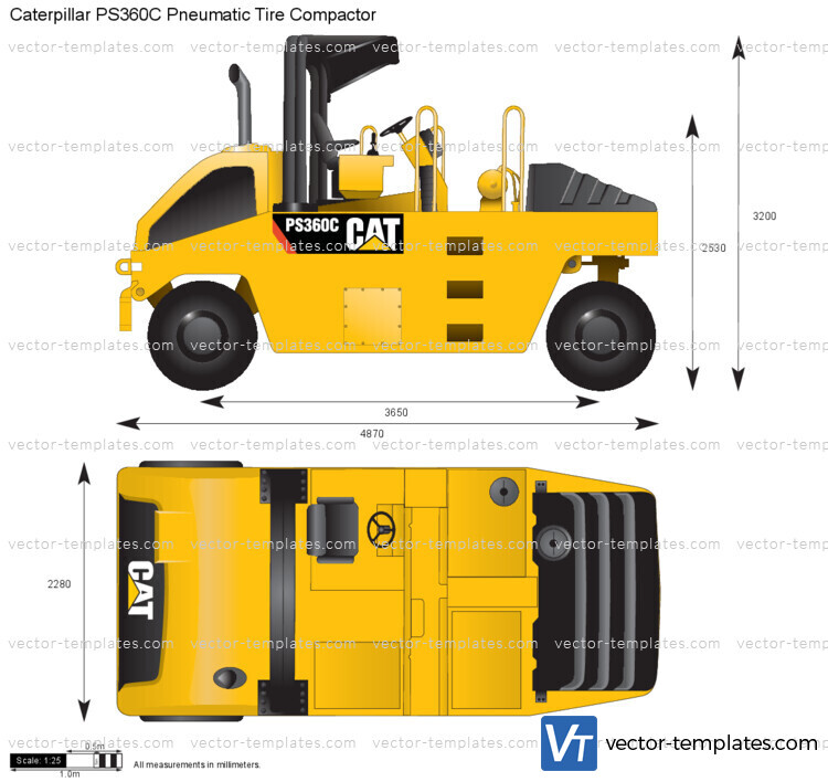 Caterpillar PS360C Pneumatic Tire Compactor