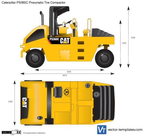 Caterpillar PS360C Pneumatic Tire Compactor