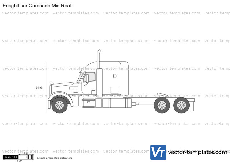 Freightliner Coronado Mid Roofy