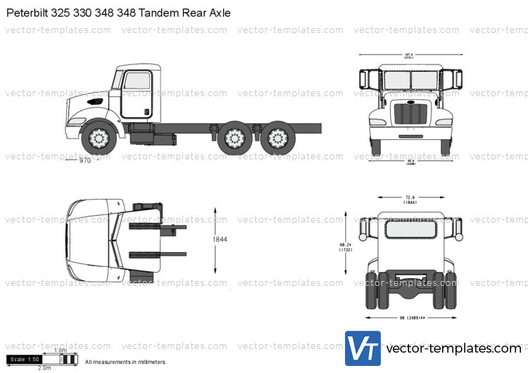 Peterbilt 348 Tandem Rear Axle