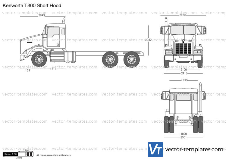 Kenworth T800 Short Hood