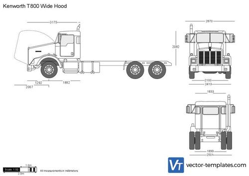 Kenworth T800 Wide Hood