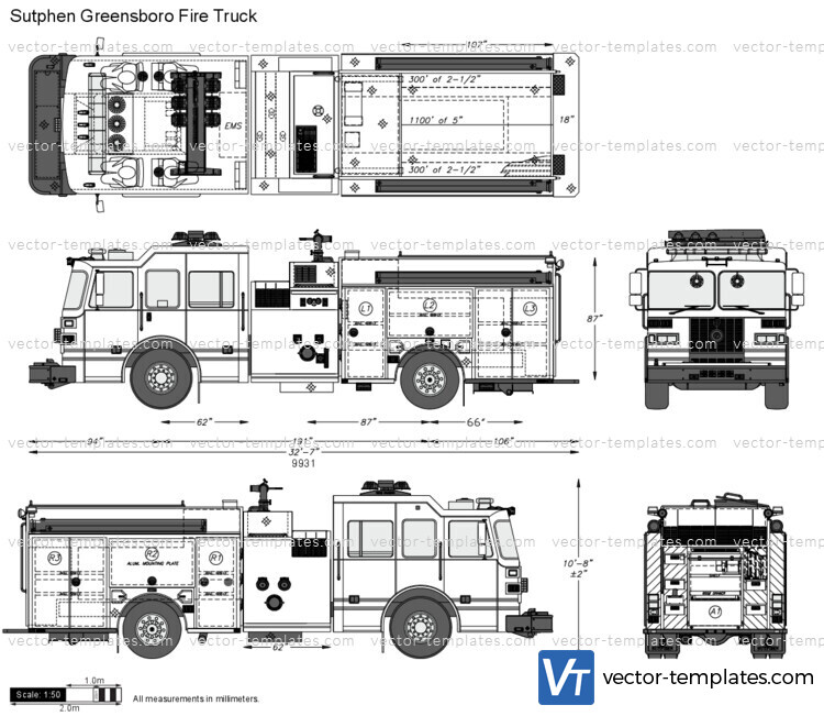 Sutphen Greensboro Fire Truck