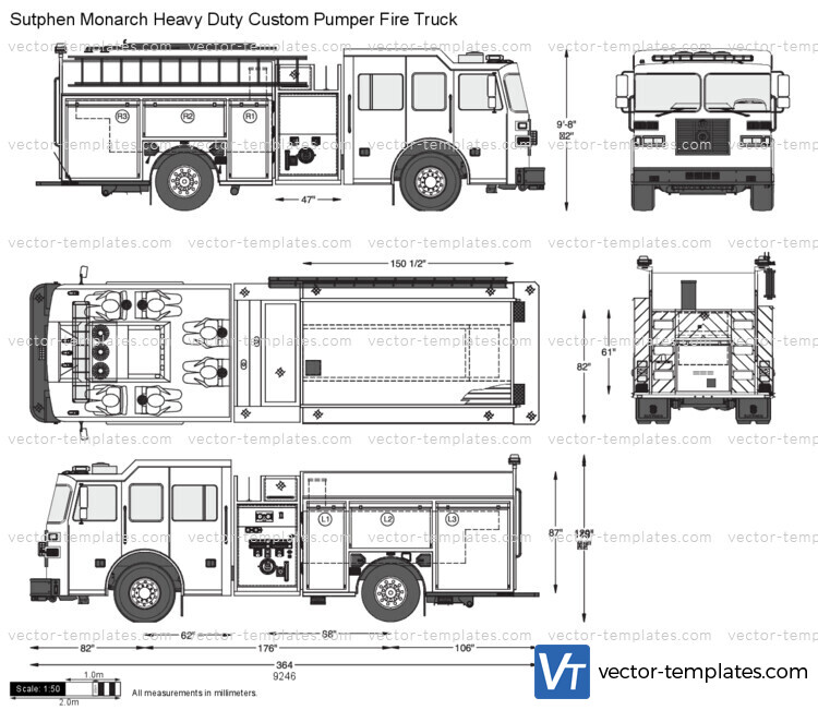 Sutphen Monarch Heavy Duty Custom Pumper Fire Truck