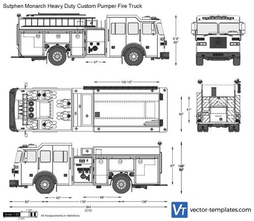 Sutphen Monarch Heavy Duty Custom Pumper Fire Truck