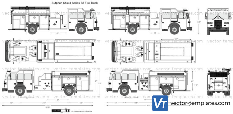 Sutphen Shield Series S3 Fire Truck