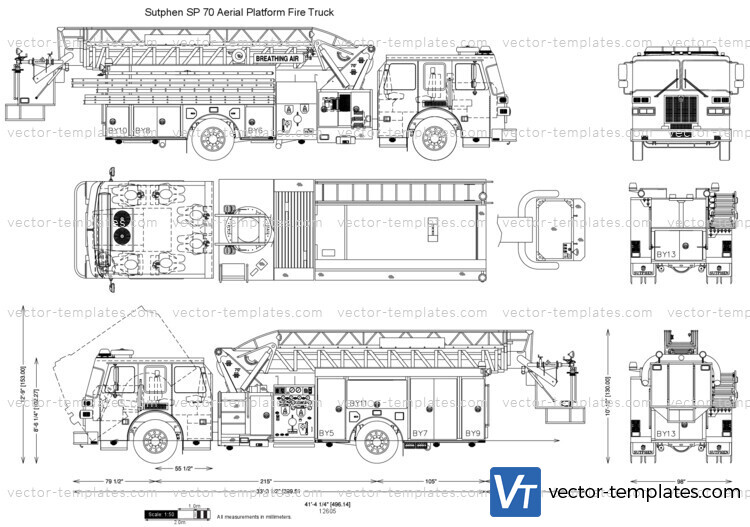 Sutphen SP 70 Aerial Platform Fire Truck