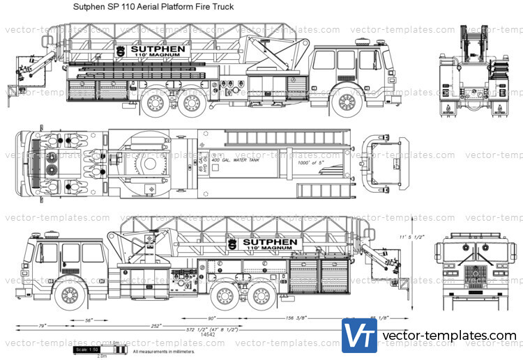 Sutphen SP 110 Aerial Platform Fire Truck