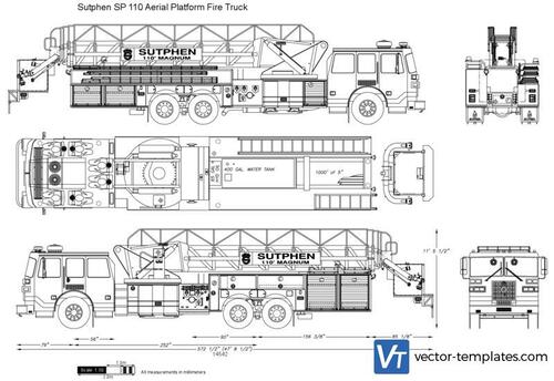 Sutphen SP 110 Aerial Platform Fire Truck