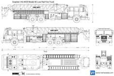 Sutphen HS-4935 Model 95 Low Rail Fire Truck