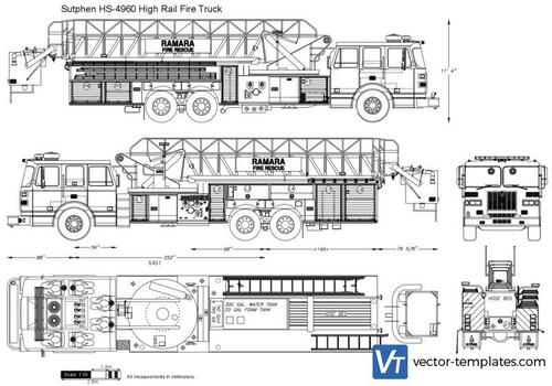 Sutphen HS-4960 High Rail Fire Truck