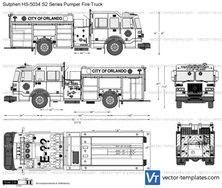 Sutphen HS-5034 S2 Series Pumper Fire Truck