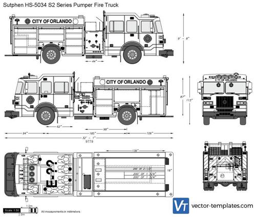 Sutphen HS-5034 S2 Series Pumper Fire Truck