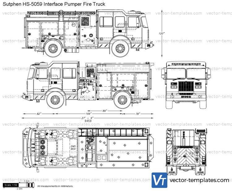 Sutphen HS-5059 Interface Pumper Fire Truck