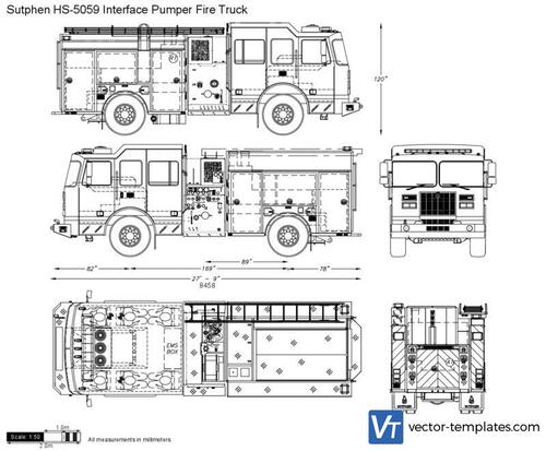 Sutphen HS-5059 Interface Pumper Fire Truck