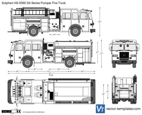 Sutphen HS-5060 S4 Series Pumper Fire Truck