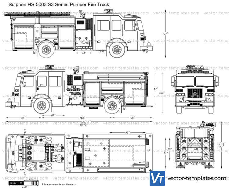 Sutphen HS-5063 S3 Series Pumper Fire Truck