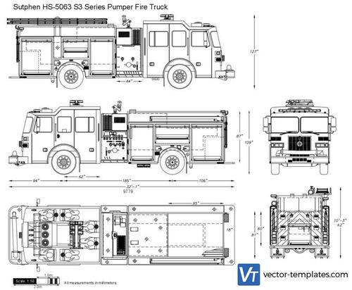 Sutphen HS-5063 S3 Series Pumper Fire Truck